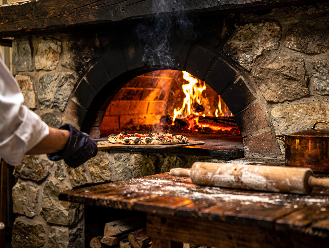 Wood-Fired Hearth