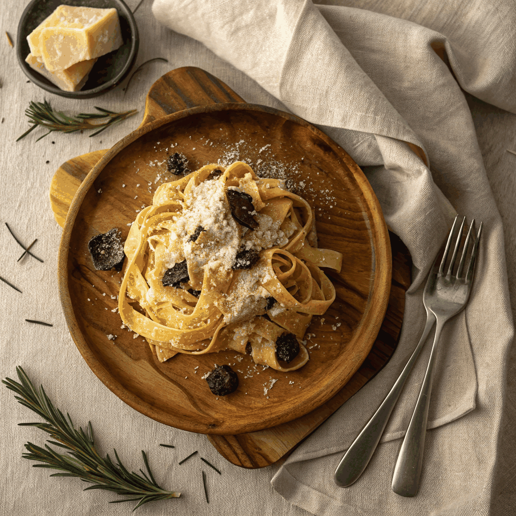 Tagliolini freschi con tartufo nero